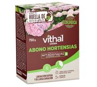 VITHAL Abono Hortensias Nitrosphere Plus - Fertilizante Plantas Organo-Mineral con Probiótico de Algas, Potencia el Desarrollo de Hortensias, Liberación Rápida y Larga Duración, 750kg