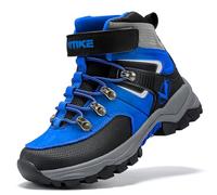 VITIKE Botas de Invierno para Unisex Niños Botas de Senderismo Trekking Zapatos,Multicolor Azul,38 EU