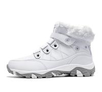 VITIKE Mujer Botas de Nieve Senderismo Deportes Trekking Zapatos Nieve Botas de senderismo,Blanco Verde,39 EU