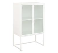 Vitirina de metal blanco con 2 puertas 65x38,5x105,5h cm