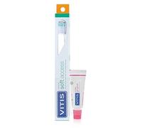 Vitis Cepillo de dientes Soft Access + Dentífrico Gingival, 15 ml