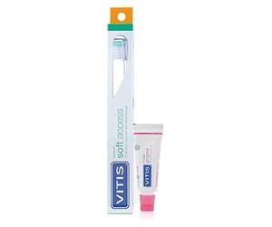 Vitis Cepillo de dientes Soft Access + Dentífrico Gingival, 15 ml