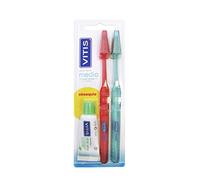Vitis Dentaid Duplo Cepillo Dental Medio, Colores, Surtidos