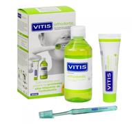 Vitis Juego de ortodoncia 2 en 1 con cepillo de dientes gratis - Previene y resuelve los problemas de ortodoncia más comunes**G