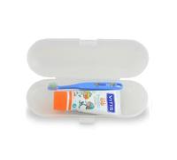 Vitis Kids Pack Cepillo con Pasta de Dientes, Filamentos de Tynex, para Niños a Partir de 2 Años, con Flúor y Xilitol, Previene Caries y Remineraliza el Esmalte, 50 ml