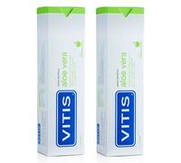 Vitis Pasta Dentífrica Aloe Vera Sabor Manzana y Menta 2x100 ml