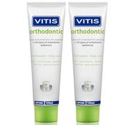 Vitis Pasta dentífrica orthodontic, 100 ml, paquete de 2 unidades (2 x 100 ml)