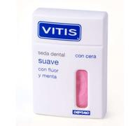 Vitis Seda Dental Suave con Flúor y Menta 50 m - Encías, Placa y Gingivitis