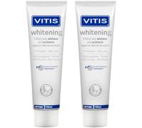 Vitis whitening blanqueamiento pasta de dientes 100ml, Envase de 2 (2x 100ml)