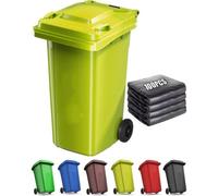 VITIWEDTY Cubo De Basura Grande Y Resistente para Exteriores con Tapa, Contenedor con Ruedas para Uso Doméstico, En Garaje Y Al Aire Libre (Yellow 27 Gallon)