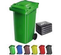 VITIWEDTY Cubo De Basura Grande Y Resistente para Exteriores con Tapa, Contenedor con Ruedas para Uso Doméstico, En Garaje Y Al Aire Libre (Green 53 Gallon)