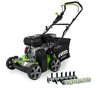 VITO Escarificador de gasolina con 212 cm³ / 5,4 CV - Cesta de 45 L - Aireador de césped - Eliminador de musgo - Desmusgo - Ancho de trabajo de 40 cm - Motor de 4 tiempos - Potencia de 4 kW - 17