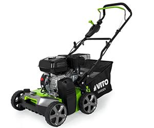 VITO Escarificador de gasolina con 212 cm³ / 5,4 CV - cesto de 45L - aireador de césped - eliminador de musgo - quitamusgos - 40 cm de ancho de trabajo - motor de 4 tiempos - 4 kW de potencia - 17