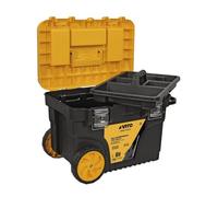 VITO Maleta de herramientas VIMT25A - Mango extraíble y extensible - Bandeja de herramientas extraíble - Tapa con 1 compartimento de almacenamiento - Cierres metálicos muy resistentes