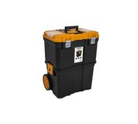 VITO Trolley Maleta XL - Asa ajustable y extensible - Bandeja de herramientas extraíble - Tapa con 2 compartimentos - Hebilla de resorte (no incluida) - (VITXL)