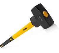 VITO VIMB4 - Martillo de demolición (4 kg, acero forjado, mango de fibra de vidrio de baja vibración, dimensiones: 915 x 150 x 65 mm, cabeza de acero endurecido, para trabajos de demolición y