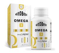 VITOBEST | Ácidos Grasos Omega 3 (AnchOmega®) | Contribuye al funcionamiento normal del corazón, el cerebro y la visión | Apto para celíacos | 90 perlas