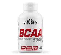VITOBEST | Aminoácidos BCAA 5000 en Cápsulas | Apto para personas celíacas | 100 TripleCaps