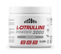 VITOBEST | Aminoácidos L-Citrulline 3000 en Polvo | Contribuye a retrasar la sensación de fatiga durante la actividad física | L-Citrulina en polvo | Sabor Neutro - 200 g