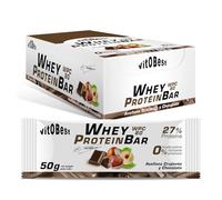 VITOBEST | Barritas Whey Protein Bar (by Torreblanca) | Contribuye a aumentar y conservar la masa muscula. Proteína WPC 80 | Sabor Avellana, Chocolate con leche - 20 barritas x (50 g)