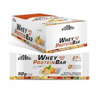 VITOBEST | Barritas Whey Protein Bar (by Torreblanca) | Contribuye a aumentar y conservar la masa muscula. Proteína WPC 80 | Sabor Avellana, Choco blanco y Yogur - 20 barritas x (50 g)