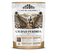 VITOBEST | Café de Colombia Ciudad Perdida (Grano) | Café de especialidad seleccionado de alta pureza | Tueste medio, 100% natural, sin torrefacto ni azúcares añadidos