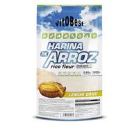 VITOBEST | Cereales Harina de Arroz | Excelente fuente de hidratos de carbono de bajo índice glucémico | 100% natural Rica en vitaminas, minerales, fibra y proteínas | Sabor Tarta de Limón - 1 kg