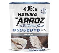 VITOBEST | Cereales Harina de Arroz | Excelente fuente de hidratos de carbono de bajo índice glucémico | 100% natural Rica en vitaminas, minerales, fibra y proteínas | Sabor Neutro - 1 kg