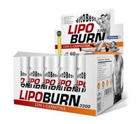 VITOBEST | Control de peso LipoBurn 3300 | Contribuye a movilizar la grasa en energía y Ayuda a disminuir el cansancio | Cómodos viales de 60 ml | Sabor Limón - 20 viales x (60 ml)