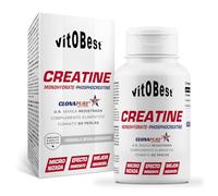VITOBEST | Creatina (Clonapure®) (Perlas) | Ayuda al rendimiento físico en series de ejercicios breves de alta intensidad | Clonapure®, mayor absorción y biodisponibilidad | 90 perlas
