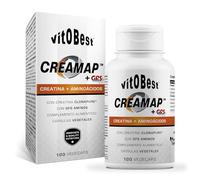 VITOBEST | Creatina Creamap+GFS en Cápsulas | Clonapure® + GFSaminos (Vitobest®). Contribuye a disminuir el cansancio y la fatiga | 100 VegeCaps