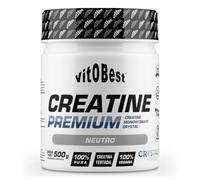 VITOBEST | Creatine Premium (Cr-ystalPure®) | Energía celular para músculo y cerebro | Apoyo al rendimiento físico y a la función cognitiva | Sabor Neutro - 500 g