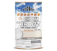 VITOBEST | Crema de Arroz | Excelente fuente de hidratos de carbono de rápida absorción para deportistas | Sémola de arroz 100% natural Muy bajo contenido en azúcar | Sabor Neutro - 600 g