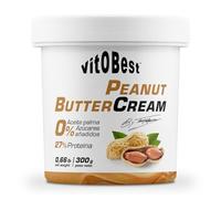 VITOBEST | Cremas Peanut ButterCream (by Torreblanca) | Crema de cacahuete 100% natural con alto valor proteico (27%) | Libre de azúcares añadidos y aceite de palma | 300 g