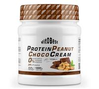 Crema de Cacahuete con Chocolate y Proteína By Torreblanca - Producto Natural y libre de conservantes Sin Azúcar añadida- Suplementos Alimentación y Suplementos Deportivos - Vitobest