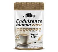 VITOBEST | Endulzante Blanco Zero | Endulzante sin calorías equivalente al doble en azúcar | Sin OMG Apto para veganos y personas celíacas | 200 g