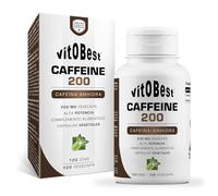 VITOBEST | Especiales Caffeine 200 | Contribuye a aumentar el estado de alerta y la concentración | 200 mg de cafeína anhídra por cápsula Apto para personas celíacas | 120 VegeCaps