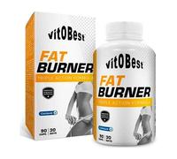 VITOBEST | Control de peso Fat Burner | Ayuda a aprovechar mejor las grasas, saciar el apetito y mantener el equilibrio hídrico | Fórmula triple | 90 VegeCaps