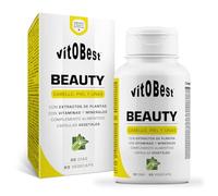 VITOBEST | Fórmulas Beauty | Contribuye al cuidado de la piel, el cabello y las uñas | Fórmula 100% natural con extractos vegetales, vitaminas, minerales y aminoácidos | 60 VegeCaps