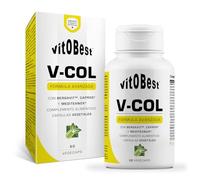VITOBEST | Fórmulas V-Col | Contribuye a mejorar la salud cardiovascular y a controlar los niveles de colesterol | Fórmula avanzada con ingredientes 100% naturales | 60 VegeCaps