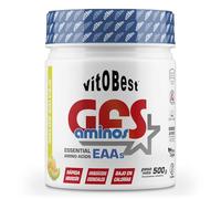 VITOBEST | GFS Aminos en Polvo | Contribuye a acelerar la síntesis proteica corporal | Apto para personas celíacas | Sabor Melón - 500 g