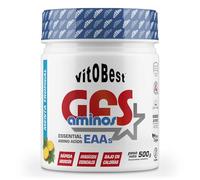 VITOBEST | GFS Aminos en Polvo | Contribuye a acelerar la síntesis proteica corporal | Apto para personas celíacas | Sabor Menta tropical - 500 g