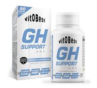 VITOBEST | GH Support Suplemento Hormona del Crecimiento | Estimula la formación de hormona del crecimiento | Fórmula a base de Calostro (Colexan®), aminoácidos, vitaminas y minerales | 90 VegeCaps
