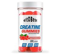 VITOBEST | Gominolas de Creatina Monohidrato - Creatina Gummies | Creatina monohidrato en formato gominola | Cómoda, práctica y sin necesidad de agua | Sabor Sandía - 50 Gominolas