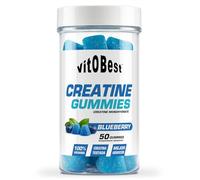 VITOBEST | Gominolas de Creatina Monohidrato - Creatina Gummies | Creatina monohidrato en formato gominola | Cómoda, práctica y sin necesidad de agua | Sabor Arándanos - 50 Gominolas