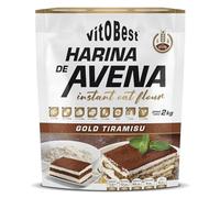 Harina de Avena Sabores Variados - Suplementos Alimentación y Suplementos Deportivos - Vitobest (Tiramissu, 2 Kg)