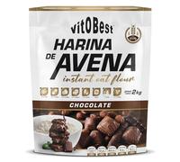 VITOBEST | Harina de Avena Cereales (Bolsa) | 100% integral rica en fibra soluble | Ideal para mantener una dieta sana y balanceada | Sabor Chocolate - 2 kg