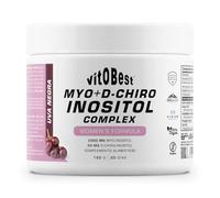 VITOBEST | Myo+D-Chiro Inositol Complex Salud femenina | Contribuye al equilibrio hormonal femenino | Fórmula con Myo-inositol + D-Chiro-Inositol 100% natural | Sabor Uva negra - 150 g