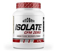 VITOBEST | Proteína Isolate CFM Zero | Ayuda a crear y conservar la masa muscular. Ideal para un aislado puro de proteína | Sabor Chocolate blanco y Galleta negra - 1 kg