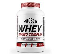 VITOBEST | Proteínas 100% Whey Amino Complex | Ayuda a crear y conservar la masa muscular. Duración de absorción media. Contiene L-Glutamina y L-Taurina | Sabor Galleta negra con Nata - 2 kg
